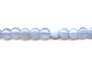 Blue Chalcedony 12mm Lentil