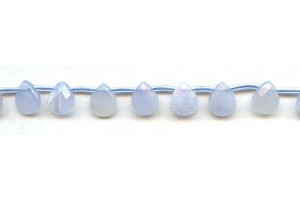 Blue Chalcedony 9x11 Flat Pear Briolette