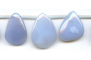 Blue Chalcedony 30-38x Fancy Drop