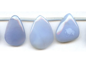 Blue Chalcedony 30-38x Fancy Drop