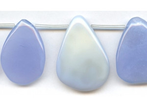 Blue Chalcedony 38-48x Fancy Drop