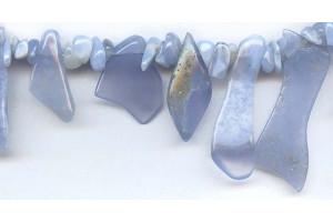 Blue Chalcedony 10-40x Fancy Drop