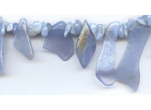 Blue Chalcedony 10-40x Fancy Drop