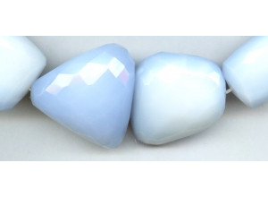 Blue Chalcedony 22-38x Faceted Nugget