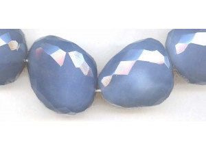 Blue Chalcedony 32-35x Faceted Nugget