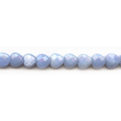 Blue Chalcedony 12mm Faceted Heart
