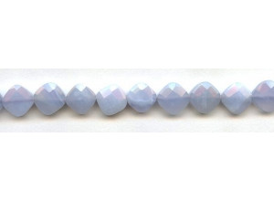 Blue Chalcedony 12mm Faceted Diamond