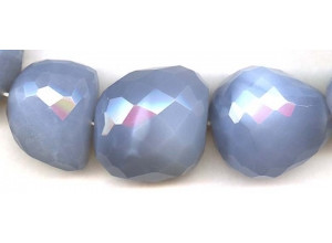 Blue Chalcedony 20-40x Faceted Nugget