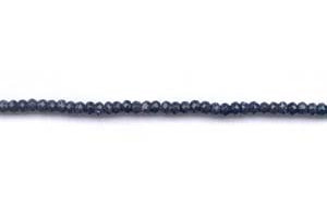 Blue Goldstone 4mm Faceted Rondell