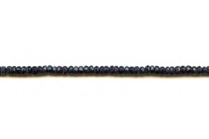 Blue Goldstone 4mm Faceted Rondell