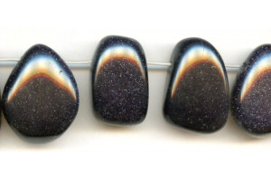 Blue Goldstone 30-38x Nugget Drop