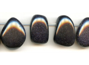 Blue Goldstone 30-38x Nugget Drop