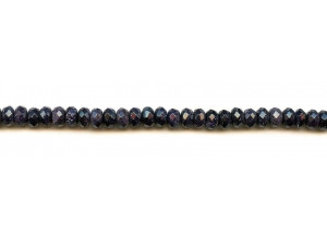 Blue Goldstone 6mm Faceted Rondell