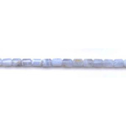 Blue Lace Agate 6x8 Strip-faceted Tube