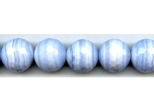 Blue Lace Agate 22mm Faceted Round