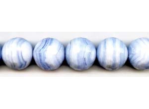 Blue Lace Agate 22mm Faceted Round