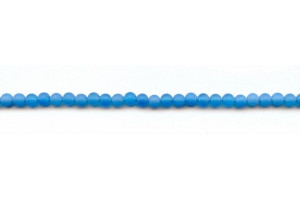 Matte Blue Onyx 4mm Round