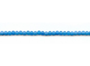 Matte Blue Onyx 4mm Round