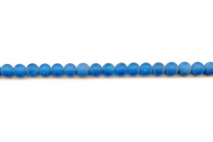 Matte Blue Onyx 6mm Round