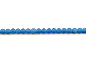 Matte Blue Onyx 6mm Round