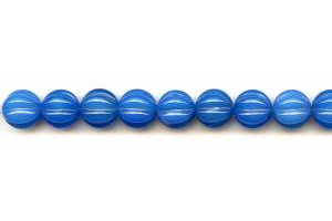 Blue Onyx 12mm Corrugated Round