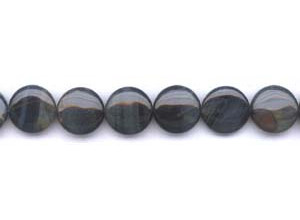 Blue Tiger Eye 16mm Dime