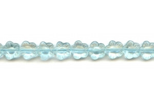 Blue Quartz 12mm Flower