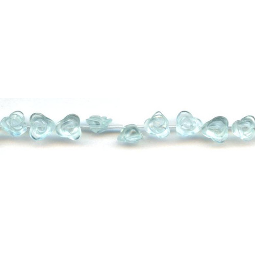 149-1166 Blue Quartz <br>10mm Flower