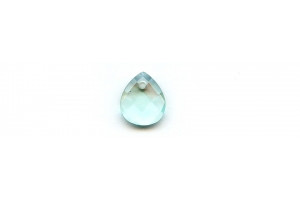 Blue Quartz 18x15 Faceted Flat Pear Pendant