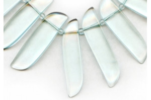 Blue Quartz 10-33mm Long S-Shape