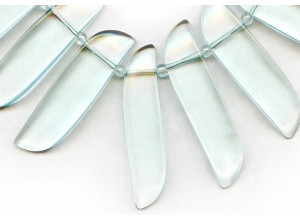 Blue Quartz 10-33mm Long S-Shape