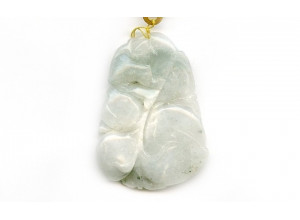 Burma Jade 52x37 Carved Pendant