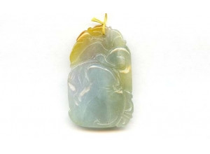 Burma Jade 45x29 Carved Pendant