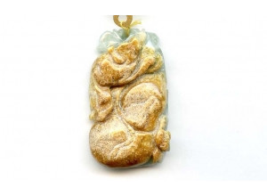 Burma Jade 48x29 Carved Pendant