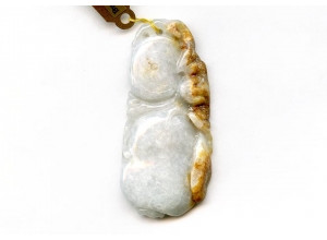 Burma Jade 60x28 Carved Pendant