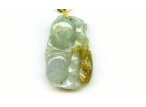 Burma Jade 47x30 Carved Pendant