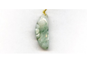 Burma Jade 41x16 Carved Pendant