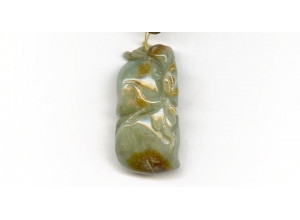 Burma Jade 43x23 Carved Pendant