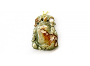 Burma Jade 40x30  Carved Pendant