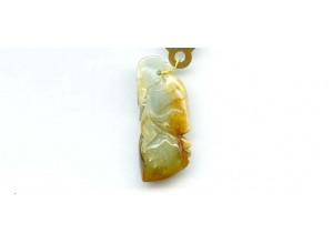 Burma Jade 35x14 Carved Pendant