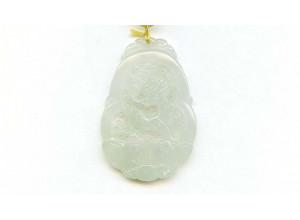 Burma Jade 45x30 Carved Pendant