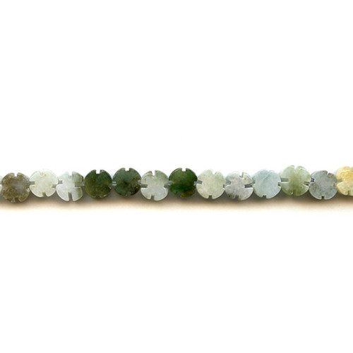 151-1234 Burma Jade <br>8mm Flower