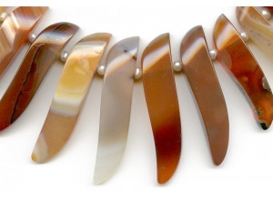 Natural Carnelian 35-55mm S Drop