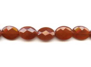 Carnelian 15x20 Faceted Flat Oval