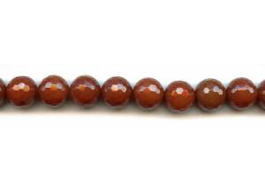 Carnelian 12mm Faceted Round