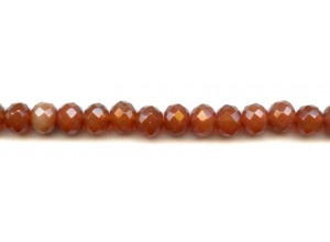 Carnelian 10mm Faceted Rondell