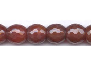 Carnelian 22x22 Faceted Barrel Oval