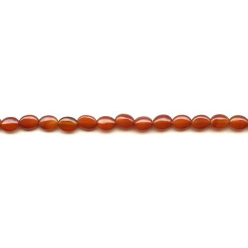 153-1085 Carnelian <br>6x8 Flat Oval