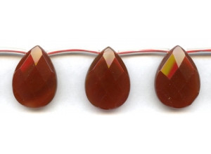 Carnelian 22x30 Flat Pear Briolette