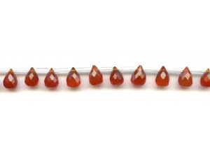 Carnelian 7x10 Teardrop Briolette